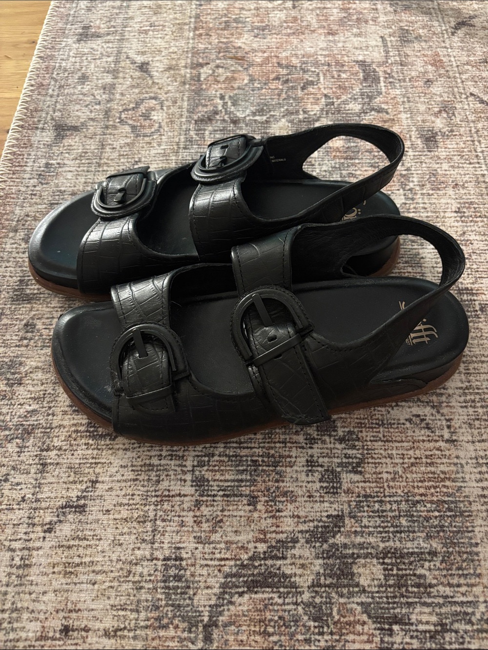 Sofft Embossed Leather Sandals - Picture 2 of 6